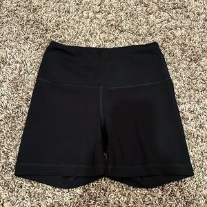 black yogalicious biker shorts